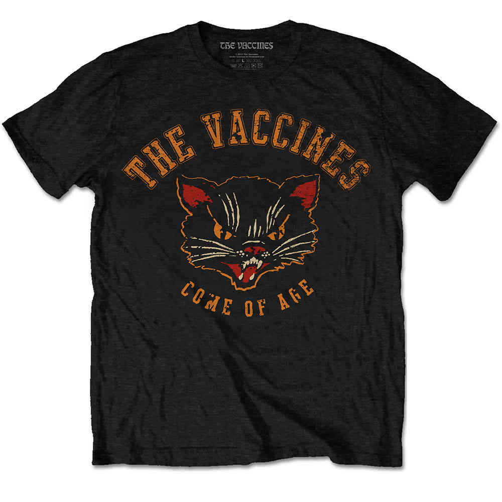 The Vaccines - Cat Mens Tshirt - Black